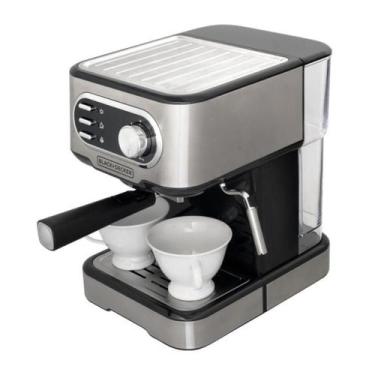 Imagem de Cafeteira black+decker Espresso 220V Multifunções Gourmand Gris Potênc