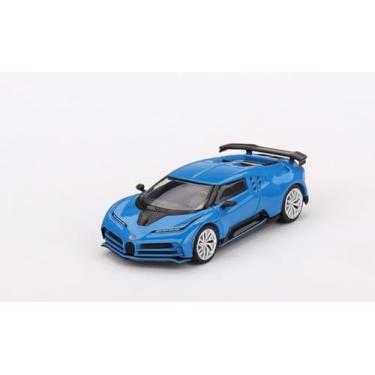 Imagem de True Scale Miniatures Model Car Compatible with Bugatti Centodieci Blu Bugatti Limited Edition 1/64 Diecast Model Car MGT00586