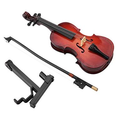 Imagem de Réplica de Violoncelo Em Miniatura, Artesanato de Com Suporte, Estojo para Decoração