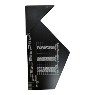 Imagem de TTETTZ Régua de Guitarra Medidor de ação de Corda de Guitarra Guia de Nivelamento de Trastes Régua de Altura de Corda para Guitarras