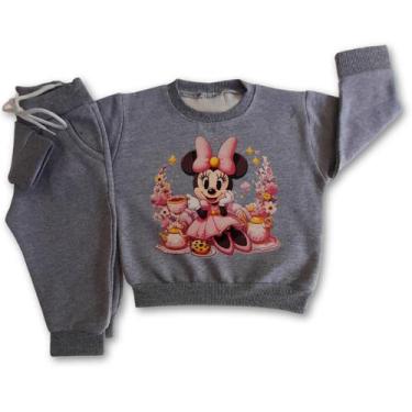 Imagem de Conjunto Moletom infantil Bebê Menina Grosso Roupa de Frio - Timiliki,