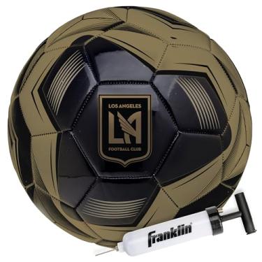 Imagem de Franklin Sports Bola de futebol MLS Los Angeles FC - Bola de futebol tamanho 5 oficial - Capa macia resistente à abrasão - Bola de futebol tamanho oficial e peso - Bomba de ar incluída