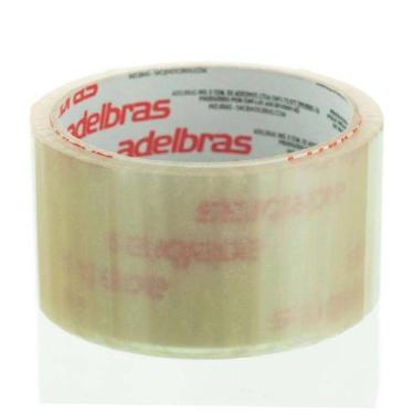Imagem de Fita Empacotamento Qualitape Transparente 48mmX50m Adelbras - 5 UNIDAD