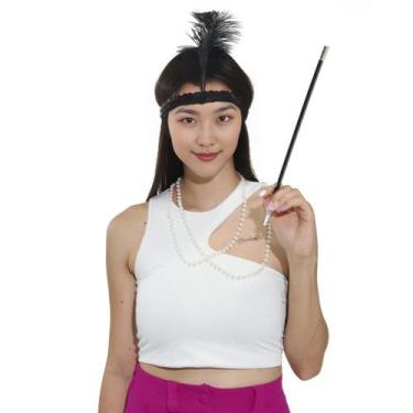 Imagem de Kit Anos 20 Acessórios Para Festas Abrakadabra, UNICA, U