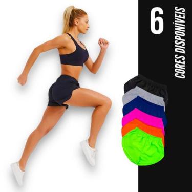 Imagem de Short TACTEL feminino com bolsos Corrida Academia Yoga Praia Verão 661