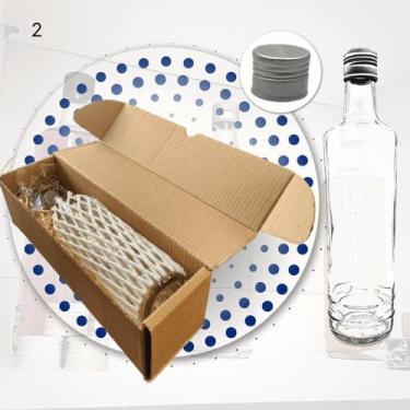 Imagem de Garrafa de vidro 700ml c/ tampa de alumínio - FOCO INDUSTRIAL, Prata