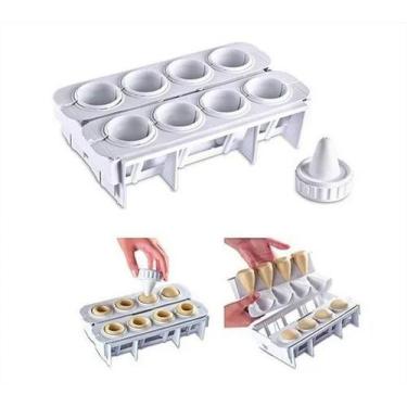 Imagem de Coxinhas Máquina De Fazer Salgados Kit Completo Faz 8unid - LIG BRIN
