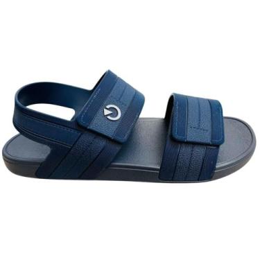 Imagem de Papete Sandalia Cartago Masculina Ajustavel Confortavel, 41, Azul