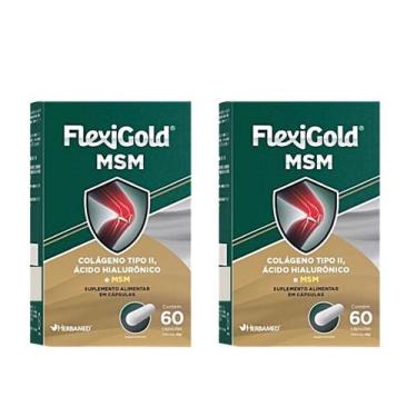 Imagem de Kit 2 Flexigold Msm Colágeno Tipo 2 + Ácido Hialurônico - Herbamed