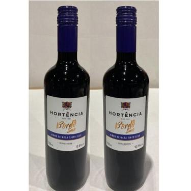 Imagem de Kit 2 Un Vinho Hortência Bordô Seco 750 ml