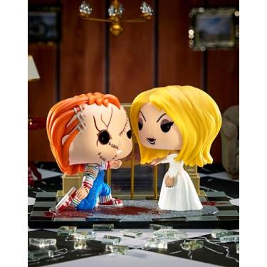 Imagem de Spirit Halloween Bride of Chucky Chucky and Tiffany Movie Moment Funko POP! | Officially licensed | Limited Edition | Horror Collectible