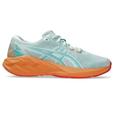 Imagem de Tênis ASICS Novablast 5 GS - - Verde com Laranja  unissex