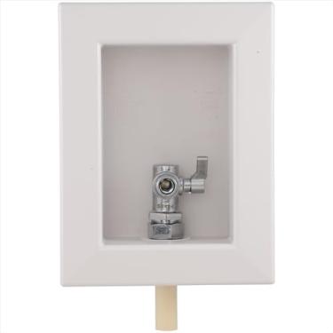 Imagem de Holdrite HR-AFR-C-1 Aparelho classificado para fogo/caixa de tomada de luminária para máquinas de gelo/dispensadores de água, máquinas de lavar louça, pias, vasos sanitários, branco