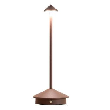 Imagem de Luminaria de Mesa Abajur LED 3 Tons Controle de Intensidade Touch Bateria Recarregavel USB Cabeceira Quarto Escritorio Home Office