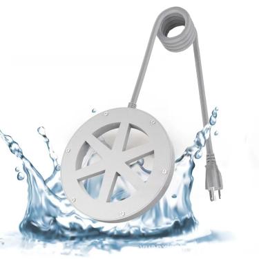 Imagem de Aquecedor de banho para pássaros, aquecedor de banho de pássaros de 70 W para ambientes externos no inverno, aquecedor de água para banhos de pássaros aquecido termostaticamente controlado para banhos