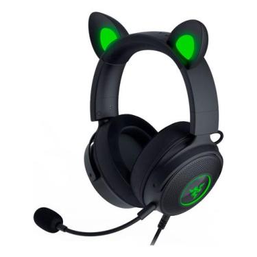 Imagem de Headset Gamer Razer Kraken Kitty Edition V2 Pro Com Fio, Preto