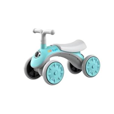 Imagem de Bicicleta de Equilibrio Scooter 8D Toys Motinha Infantil Bebe Sem Pedal Bike Azul Com Farol