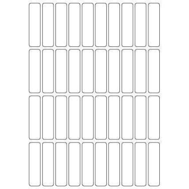 Imagem de Etiqueta Multiuso Maxprint Q-932  9mm x 32mm 6 folhas Branca