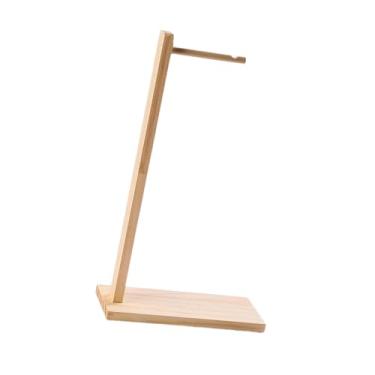 Imagem de Deevoka Fone de ouvido Stand for Desk Headset Holder Acessórios para serviço pesado, Cor de Madeira