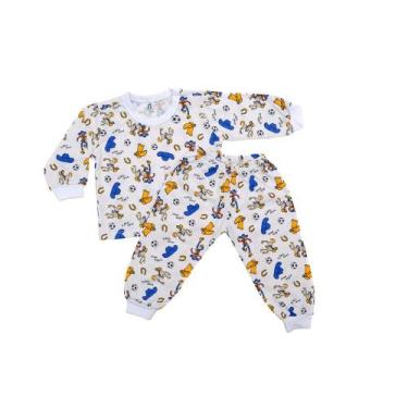 Imagem de Kit C/3 Pijama De Algodão Para Bebê- 179 - elefante colore, Menina, P