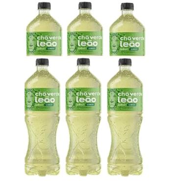 Imagem de 6x Chá Verde Leão Sabor Limão 1,5L