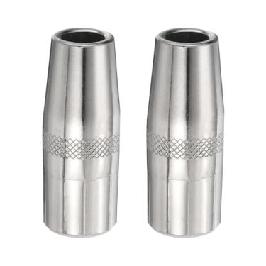 Imagem de HARFINGTON 2 peças de bocal de pistola de solda Mig orifício de 1/5.1 cm KP2742-1-50R bocal de pistola de soldagem a gás cobre níquel acessório de pistola de solda para 250L PRO Curve 200 MIG Gun 200A