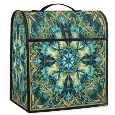 Imagem de Capa para misturador Kitchen Aid compatível com 6 a 8 litros, capa para batedeira KitchenAid, capa contra poeira de auxílio de cozinha para batedeiras, tampas de eletrodomésticos com estampa mandala
