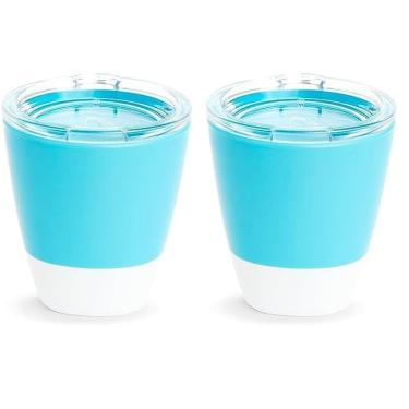Imagem de Copo infantil Munchkin Splash Open 200 mL azul com tampa de treinamento