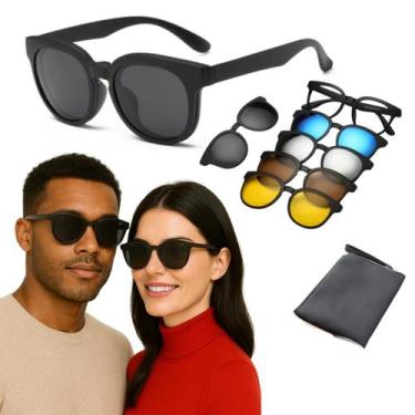 Imagem de Óculos De Sol Para Dirigir Diurno/noturno Magnético 6 Em 1 - Mike Shop