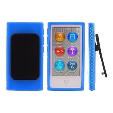 Imagem de Capa de borracha TPU para iPod Belt Clip para Apple iPod Nano 7ª geração 7G 7 capa protetora clássica para iPods capa protetora para iPods Shell substituição para MP3