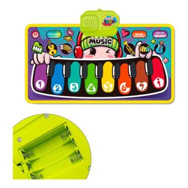 Imagem de Teclado Tapete Musical Infantil Interativo  6 Músicas 8 Notas  Piano -