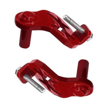 Imagem de FLCPJGV 2x t post gate dobradiça dobradia cabide de destino cabide de portões pesados ​​para quintal, Vermelho