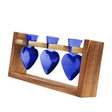 Imagem de Generic Planta de vaso de vidro de flor hidropônica Propagação de planta de planta moderna propagação de jarra terrário para mesa de jantar, Azul