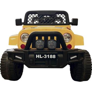 Imagem de Carro eletrico infantil jipe off road 12v - Zippy Toys, Amarelo