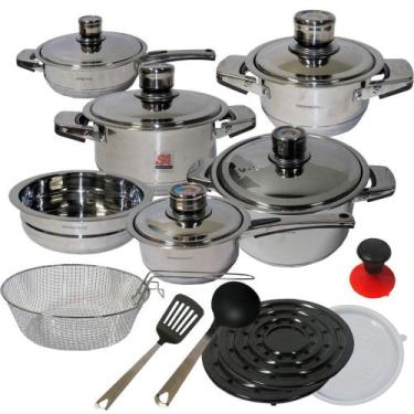 Imagem de Conjunto de Panelas Aço Inox Cirúrgico - Dusseldorf