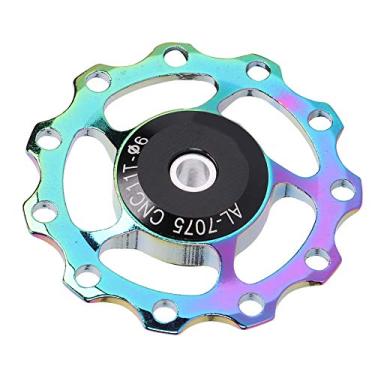 Imagem de Polia do Desviador Traseiro de Bicicleta de Montanha, Liga de Alumínio 11t 13t Polia Guia de Rolamentos, Colorida, Eixo de 4/5/6 Mm, para, Desviador Traseiro Micro, Equipado Com