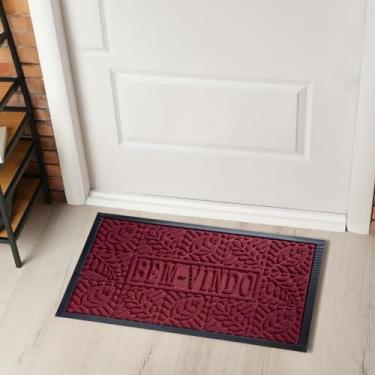 Imagem de Tapete Antiderrapante Capacho Porta Entrada 40cm x 60cm Emborrachado (Vinho)