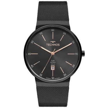 Imagem de Relógio Technos Masculino Slim Preto - Gm12ag/1p Gm12ag/1p