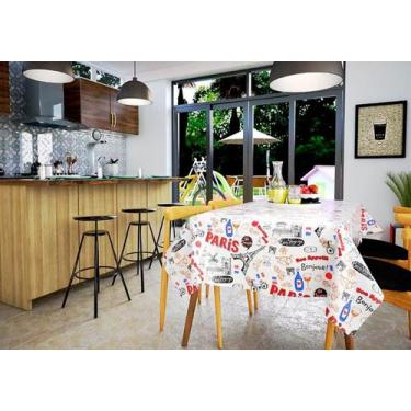 Imagem de Toalha de Mesa 4 Lugares plástico térmico 1,40m x1,40m PVC - T & E Toa