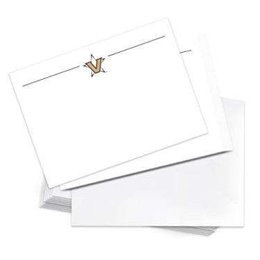 Imagem de Desert Cactus Vanderbilt University Pacote com 10 cartões de papelaria cartolina Commodores VU Inclui Envelopes Memo Party Thank You (cartão 1b)