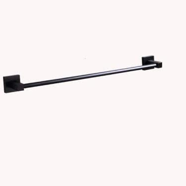 Imagem de Conjunto de banheiro de alumínio - Toalheiro com prateleira e soprador - Ferragens, 55 cm, haste única