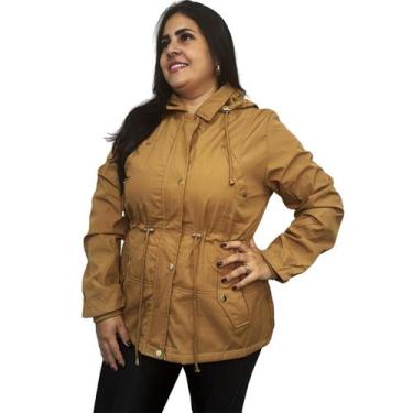 Imagem de Jaqueta Parka Plus Size Feminina Casaco Capuz Pelinho Frio - SOPHIA MO