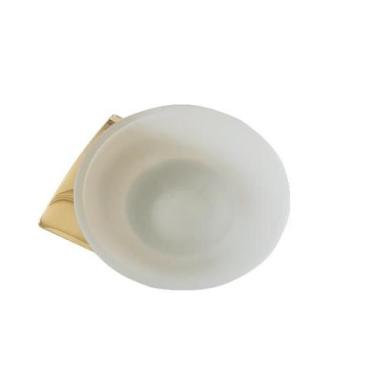 Imagem de Saboneteira em Vidro e Metal Dourado Linha Bellagio Italy Line
