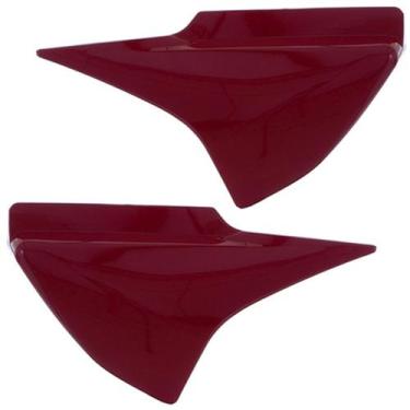 Imagem de Tampa Lateral Cromo Forte Titan 150 2004 À 2008 Par, VERMELHO CARUARU 