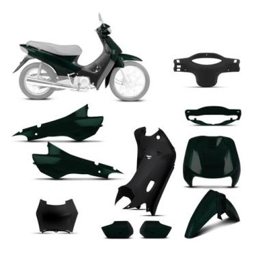 Imagem de Kit Peças Plásticas Biz 100 1998 À 2005 - PRO TORK, VERDE CASTELHANO 2