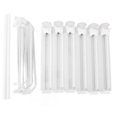 Imagem de Cryfokt 6 Linhas Organizador de Bebidas para Bebidas de Cerveja de Geladeira, Organizador de Máquinas de Bebida de Refrigerante ABS ABS Com Divisores de Largura Ajustáveis, Bebida (Branco)