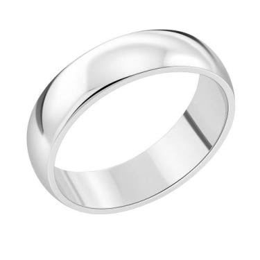 Imagem de Aliança Namorados Prata 6mm Tungstenio Tradicional Anatomica União Pre