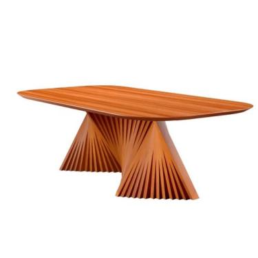 Imagem de Mesa Jantar Madeira Maciça Torcida 1,80 Opala Harmonia Salas