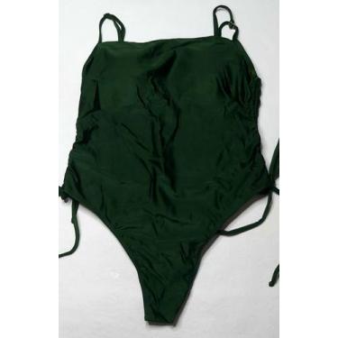 Imagem de Maiô body com bojo ajuste franzido lateral alças ajustáveis - Tropican