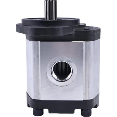 Imagem de Solarhome Bomba de engrenagem hidráulica de 13 dentes compatível com eixo estriado 2,2 CID 6-28 GPM CW Porta de saída SAE 10 Porta de entrada 3200 PSI 2-Bolt B Mount